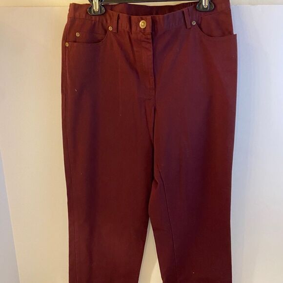 New ruby TS favorites size 8 burgundy pants pockets - Picture 1 of 4
